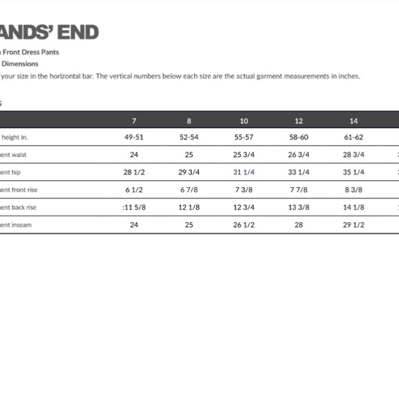 Lands End Girls Uniform Pants, Gray, Size 14 - No hem (32 Length) - Brand New - Picture 3 of 3